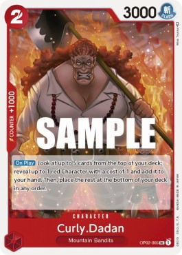 Curly.Dadan (OP02-005) (Paramount War)