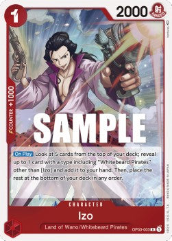 Izo (OP03-003) (Pillars of Strength)