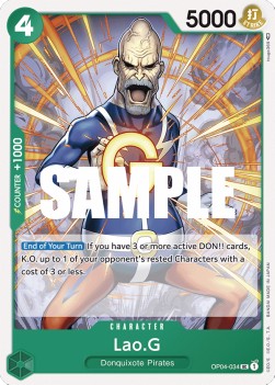 Lao.G (OP04-034) (Kingdoms of Intrigue)