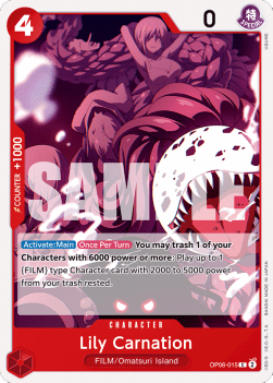 Lily Carnation (OP06-015) (Wings of the Captain)