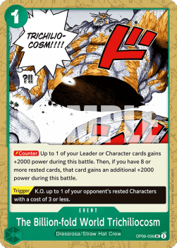 The Billion-fold World Trichiliocosm (OP06-038) (Wings of the Captain)