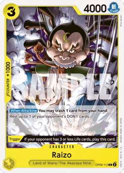 Raizo (OP06-112) (Wings of the Captain)
