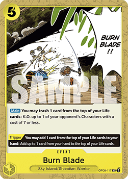 Burn Blade (OP08-117) (Two Legends)