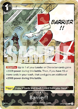 Barrier!! (OP04-095) (V.2) (The Best)