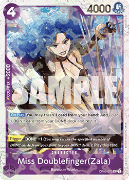 Miss Doublefinger(Zala) (OP05-073) (V.2) (The Best)