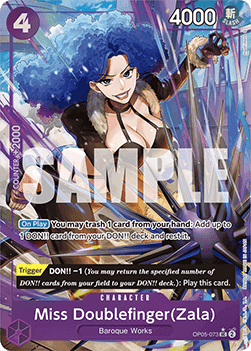 Miss Doublefinger(Zala) (OP05-073) (V.3) (The Best)