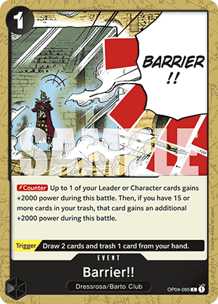 Barrier!! (OP04-095) (V.1) (The Best)