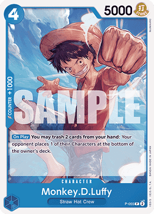 Monkey.D.Luffy (P-055) (V.1) (The Best)