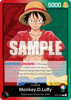 Monkey.D.Luffy (OP01-003) (V.1) (Romance Dawn)