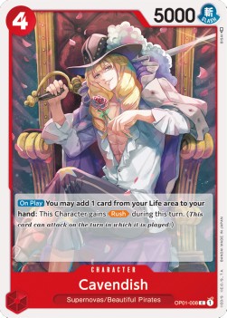 Cavendish (OP01-008) (V.1) (Romance Dawn)