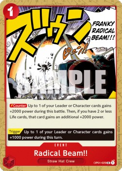 Radical Beam!! (OP01-029) (Romance Dawn)