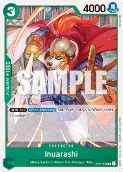 Inuarashi (OP01-034) (V.1) (Romance Dawn)