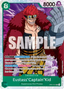 Eustass"Captain"Kid (OP01-051) (V.1) (Romance Dawn (Pre-Errata))