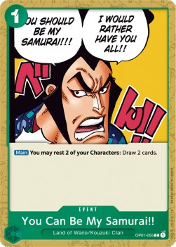 You Can Be My Samurai!! (OP01-055) (Romance Dawn)