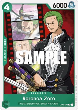 Roronoa Zoro (OP02-043) (Paramount War)