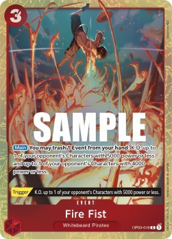 Fire Fist (OP03-018) (V.2) (Pillars of Strength)