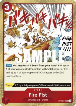 Fire Fist (OP03-018) (V.1) (Pillars of Strength)