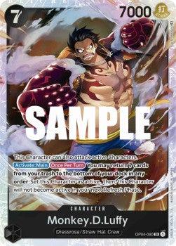 Monkey.D.Luffy (OP04-090) (V.1) (Kingdoms of Intrigue)
