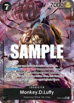 Monkey.D.Luffy (OP04-090) (V.2) (Kingdoms of Intrigue)