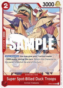 Super Spot-Billed Duck Troops (OP04-009) (Kingdoms of Intrigue)