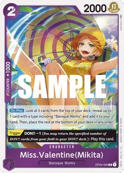 Miss.Valentine(Mikita) (OP04-066) (Kingdoms of Intrigue)