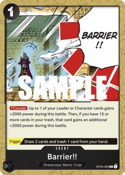 Barrier!! (OP04-095) (Kingdoms of Intrigue)