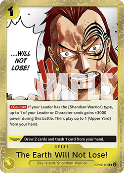 The Earth Will Not Lose! (OP08-115) (Two Legends)
