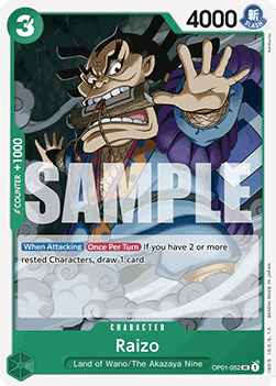 Raizo (OP01-052) (V.1) (The Best)
