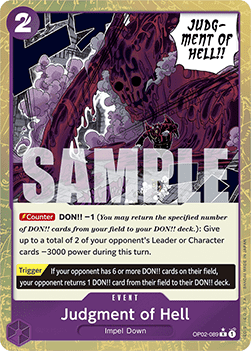 Judgment of Hell (OP02-089) (V.3) (The Best)