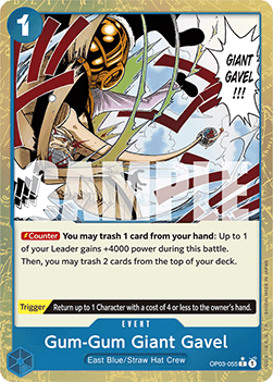 Gum-Gum Giant Gavel (OP03-055) (V.3) (The Best)
