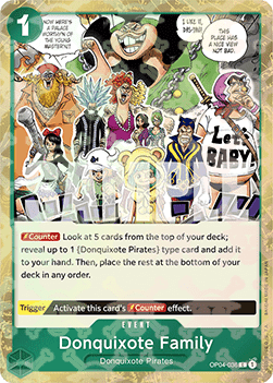 Donquixote Family (OP04-036) (V.2) (The Best)