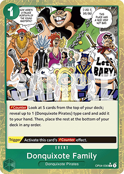 Donquixote Family (OP04-036) (V.3) (The Best)