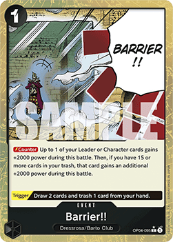 Barrier!! (OP04-095) (V.3) (The Best)