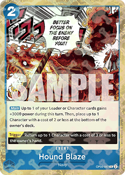 Hound Blaze (OP05-057) (V.2) (The Best)