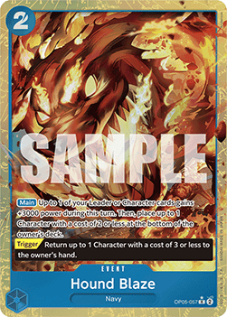 Hound Blaze (OP05-057) (V.4) (The Best)