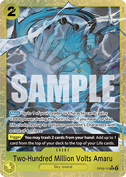 Two-Hundred Million Volts Amaru (OP05-115) (V.4) (The Best)