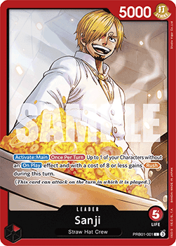Sanji (PRB01-001) (V.1) (The Best)