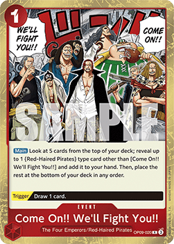Come On!! We'll Fight You!! (OP09-020) (Emperors in the New World)