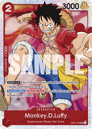 Monkey.D.Luffy (OP01-024) (V.1) (The Best)