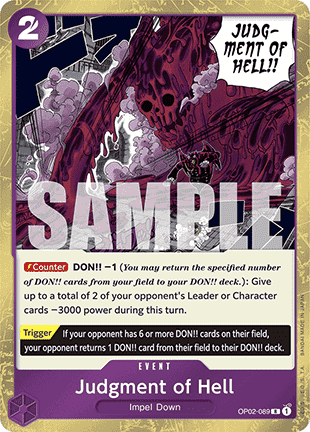 Judgment of Hell (OP02-089) (V.1) (The Best)