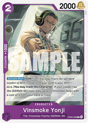 Vinsmoke Yonji (OP06-066) (V.1) (The Best)