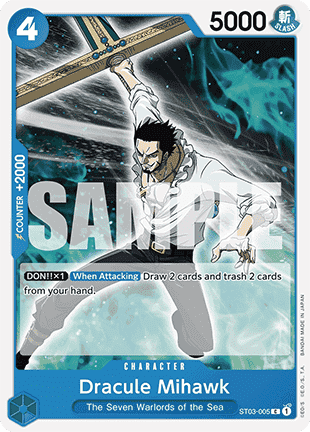 Dracule Mihawk (ST03-005) (V.1) (The Best)