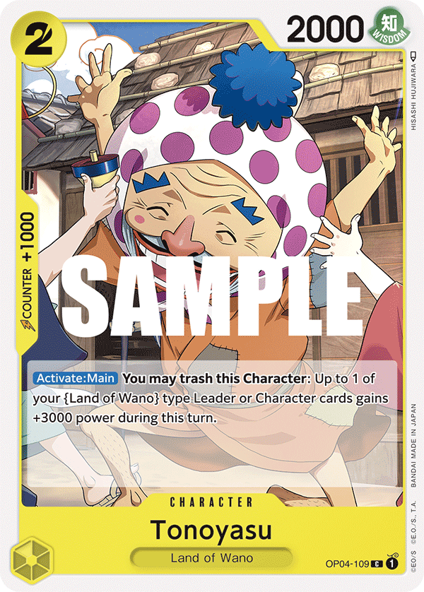 Buy Tonoyasu (OP04-109) - Kingdoms Of Intrigue One Piece single card ...